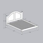 Cama Queen 160cm 100% Madeira Maciça Linha Ouro Café