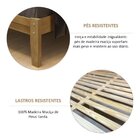 Cama Queen 160cm 100% Madeira Maciça Linha Prata Freijó