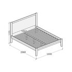 Cama Queen 160cm 100% Madeira Maciça Linha Prata Freijó