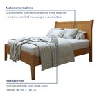 Cama Queen 160cm Classic  Amêndoa/mel
