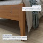 Cama Queen 160cm Classic  Amêndoa/mel