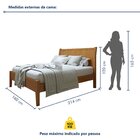 Cama Queen 160cm Classic  Amêndoa/mel