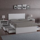 Cama Queen 4 Gavetas  Branco