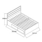 Cama Queen 4 Gavetas  Marfim Areia