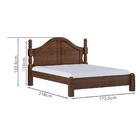 Cama Queen Classica Madeira Maciça 2260 Milani Store