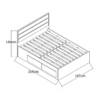 Cama Queen Com 4 Gavetas 100% Mdf 22880 Demolição/branco - Fo