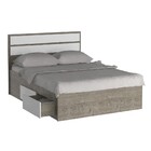 Cama Queen Com 4 Gavetas 100% Mdf 22880 Demolição/branco - Fo