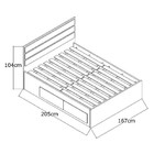 Cama Queen Com 4 Gavetas 100% Mdf 22880 Demolição/marfim Arei