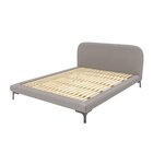 Cama Queen Com Cabeceira Estofada Sun Cinza