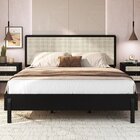 Cama Queen Com Cabeceira Telada E Pé Madeira Maciça 172cm Osl