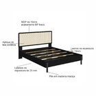 Cama Queen Com Cabeceira Telada E Pé Madeira Maciça 172cm Osl