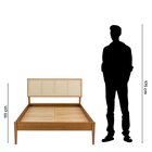 Cama Queen Com Madeira Maciça Viena Mel