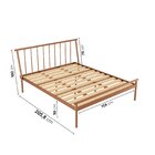 Cama Queen Em Aço Begônia Cabecasa Madeiraoriginals Cobre