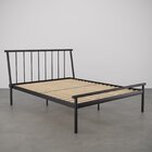 Cama Queen Em Aço Begônia Cabecasa Madeiraoriginals Preto Fos