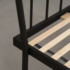 Cama Queen Em Aço Begônia Cabecasa Madeiraoriginals Preto Fos