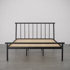 Cama Queen Em Aço Begônia Cabecasa Madeiraoriginals Preto Fos