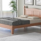 Cama Queen Em Madeira Corona Nogueira Claro