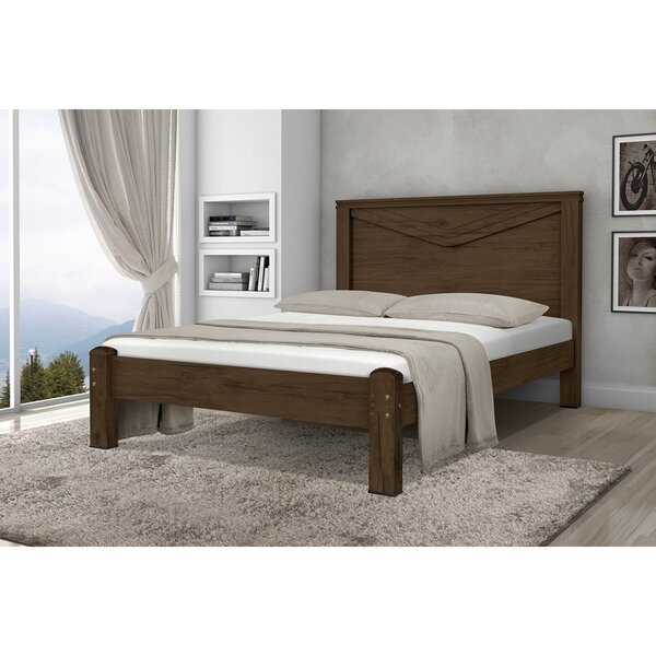 Cama Queen Em Mdf 214,5x168cm Jasmim Amêndoa