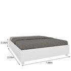 Cama Queen Em Mdp 203cm X 164cm Mônaco