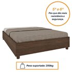 Cama Queen Em Mdp 203cmx164cm Mônaco Cacau