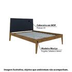 Cama Queen Happy - Preto/castanho