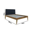 Cama Queen Happy - Preto/castanho