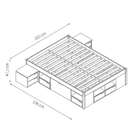 Cama Queen Kiara Madeira Maciça Branca