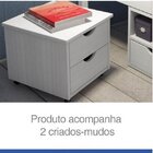 Cama Queen Kiara Madeira Maciça Branca