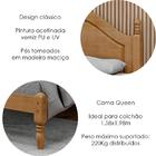 Cama Queen Madeira Maciça 2258 Milani Store