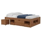 Cama Queen Multifuncional Madeira Maciça 6 Gavetas Charme Int