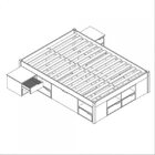 Cama Queen Multifuncional Madeira Maciça 6 Gavetas Charme Int