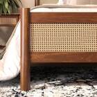 Cama Queen Palhinha Madeira 200 X 160 Cm Rattan Reforcada Cas
