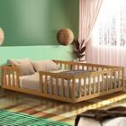 Cama Queen Size Com Grade De Proteção Nogueira Enfus Shop Jm