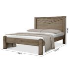 Cama Queen Size Rústica Com Cabeceira Imperatriz Canion