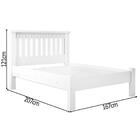 Cama Queen Size Rustica Com Estrado 100% Mdf Mega Branco