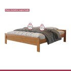 Cama Queen Turca 160cm Império Em Madeira Maciça Amêndoa/mel