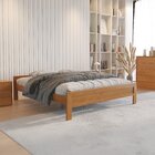 Cama Queen Turca 160cm Império Em Madeira Maciça Amêndoa/mel