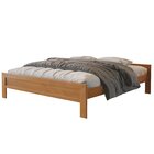 Cama Queen Turca 160cm Império Em Madeira Maciça Amêndoa/mel