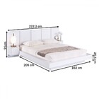 Cama Queen Zurique 2 Portas Branco - Art In Móveis