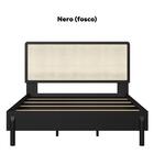 Cama Quenn Palhinha Oslo 27056 Pes Madeira 152 Cm Artesano