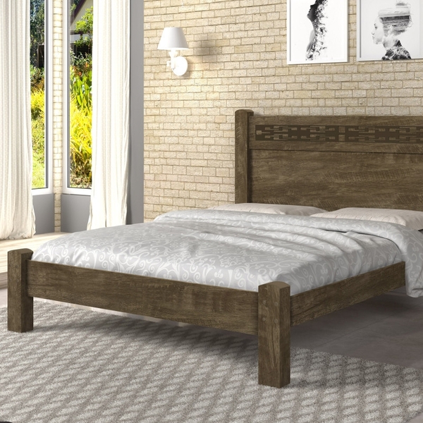 Cama Raissa Casal Castanho E Off White Ex