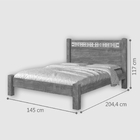 Cama Raissa Casal Noce Castanho E Off White Ex