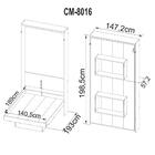 Cama Retratil De Parede Casal Cm8016 Tecno Mobili
