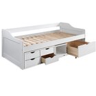 Cama Roma 90x190cm Madeira Maciça Branco