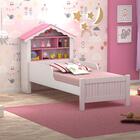 Cama Rosa Casinha Casa