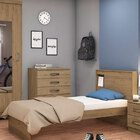 Cama Selfie Solteiro - Henn - Rustico