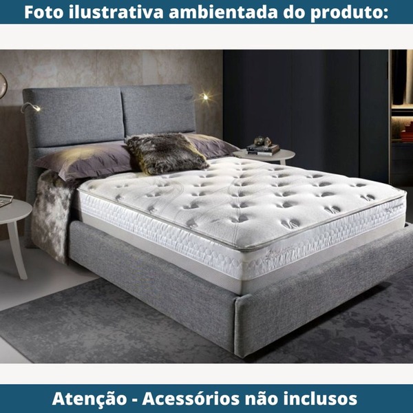 Cama sem Cabeceira MH-2696 Herval Estofado Casal para Colchão