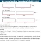 Cama Sem Cabeceira Mh-2696 Herval Estofado King Para Colchão