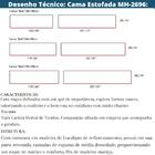 Cama sem Cabeceira MH-2696 Herval Estofado Queen para Colchão