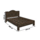 Cama Siena Casal Nogal – Carmolar Móveis